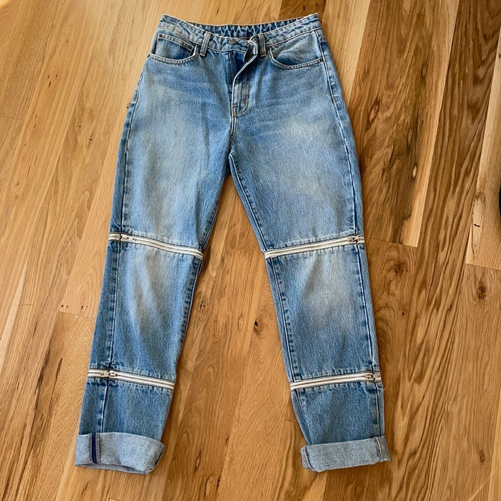 BRAND NEW Carmar Jeans with 2 zippers around leg. Originally purchased from LF.